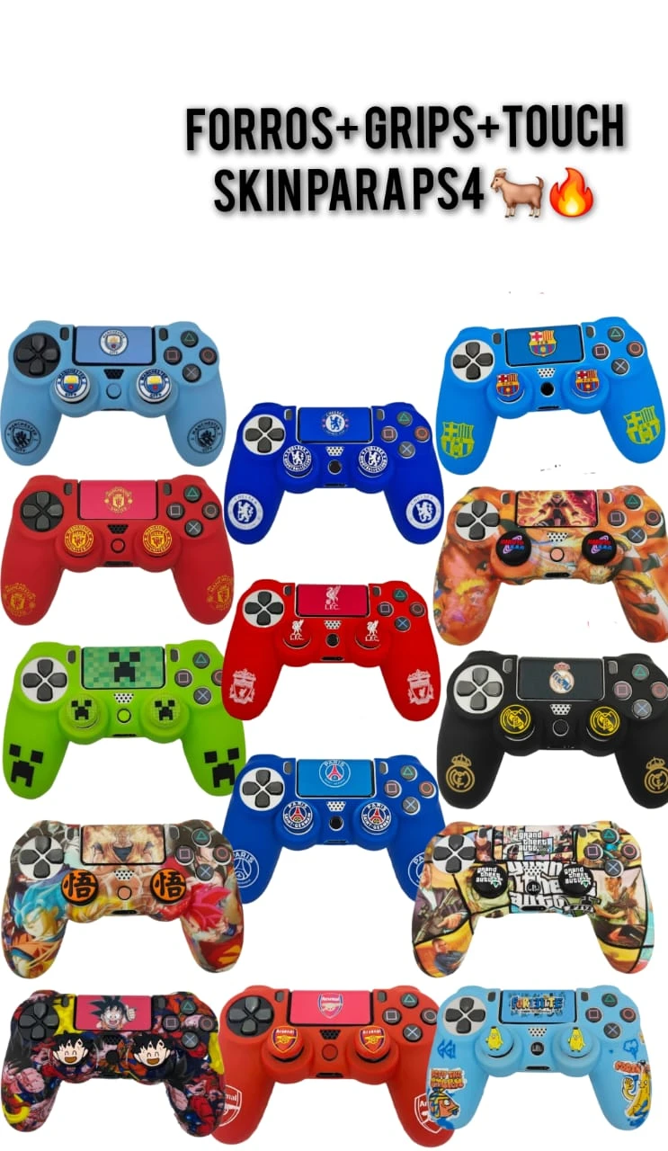 Forros+grips+skin touch Ps4's foto | Infinity Play |  BizneCubano