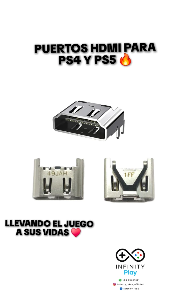 Puertos hdmi Ps4 y Ps5's foto | Infinity Play |  BizneCubano