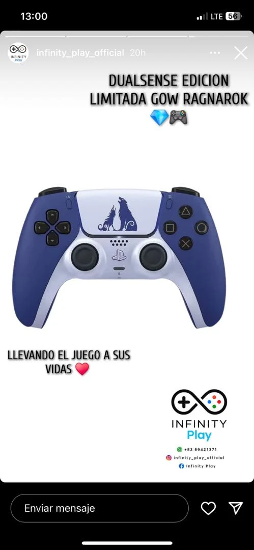 Dualsense GOW RAGNAROK's foto | Infinity Play |  BizneCubano