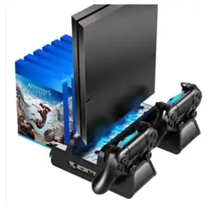 Bases de Carga y Enfriamiento Para Ps4 Slim y Pro miniatura 1